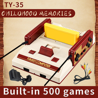 8 Bit Video Game Console Built in 500 Classic Games Family Computer TV Game Consola Support Game Cartridge For FC Retro Gaming