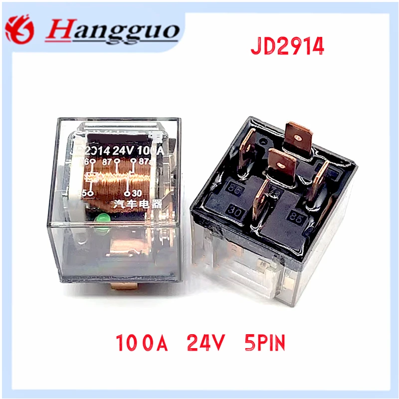 100a Dc 12V 24V Automotive Relais 4pin 5pin Spdt Hoge Capaciteit Schakelende Auto Besturingsapparaat Auto Relais