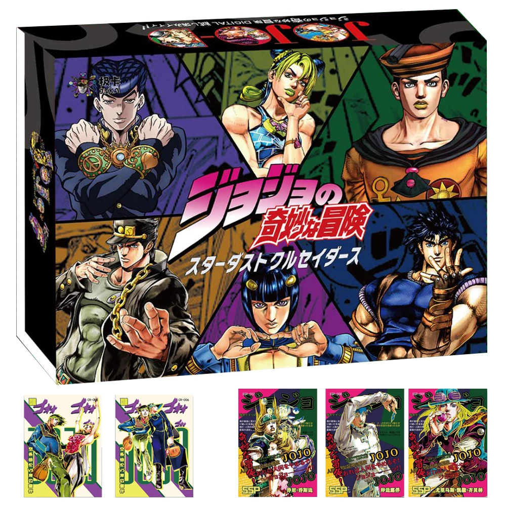 JoJo's Bizarre Adventure Collection Card For Children Exquisite Jonathan Joestar Gold Plated Acrylic Limited Game Card Kids Toys