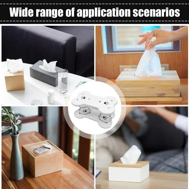 Tissue Box Holder Spring Support Automatic Spring Support Holder Elastic Lifting Device For Offices Home Kitchen Toilet Car