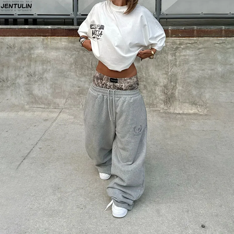 Spring Summer Jeans Men Streetwear Denim Jogger Pants Men Baggy Jean Double Waist Trousers Y2K Harajuku Men's Wide-Leg Pants