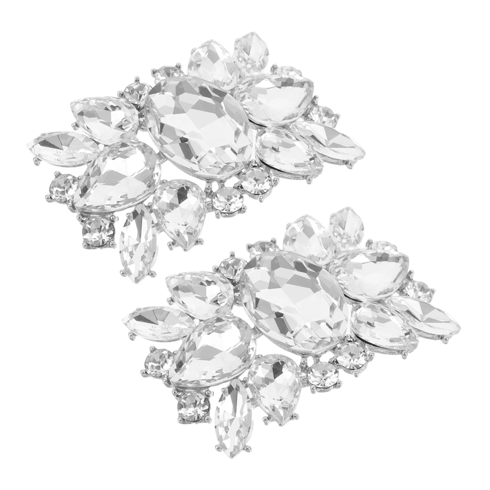 1 زوج حجر الراين مقاطع الأحذية القابلة للإزالة الزفاف حذاء الزفاف أبازيم عالية الكعب سحر اكسسوارات الديكور تألق #1