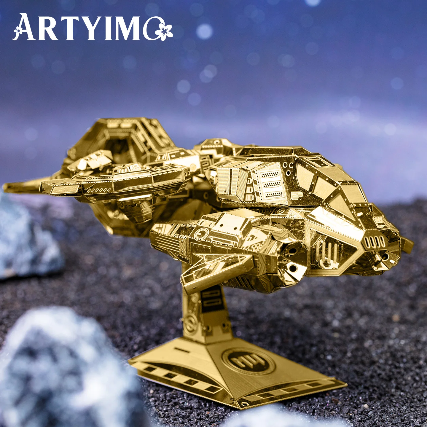 ARTYIMO Thunder Hawk Gold 3D металлический пазл-конструктор, головоломка, украшение для стола, подарок на Рождество, Хэллоуин, день рождения