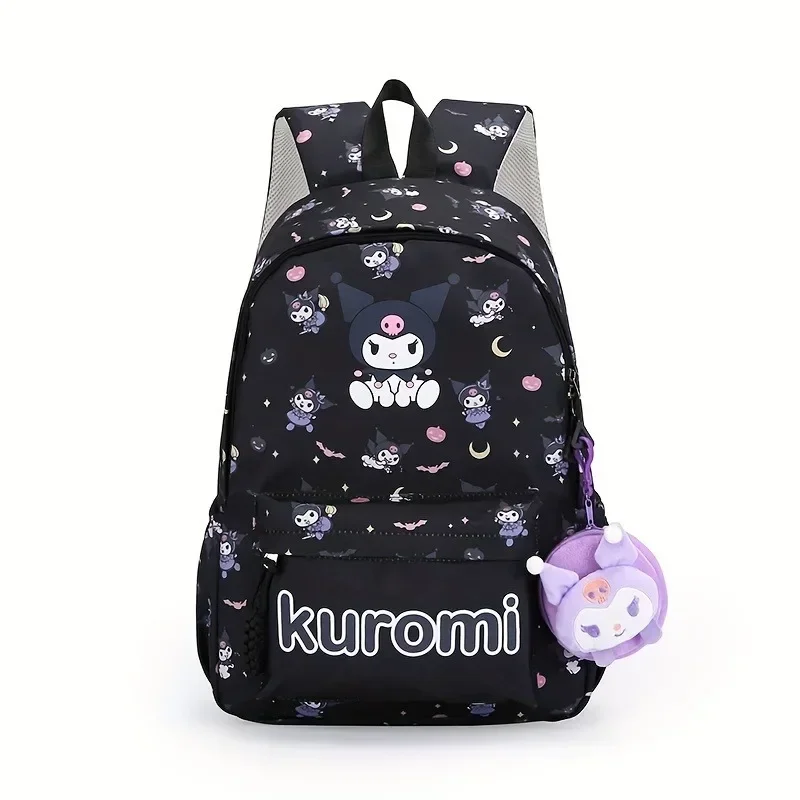 Kuromi Backpack for Girls Cinnamoroll Cute Hello Kitty Sanrio Cartoon Anime Schoolbag Bag Girl Casual Travel Commute Knapsack