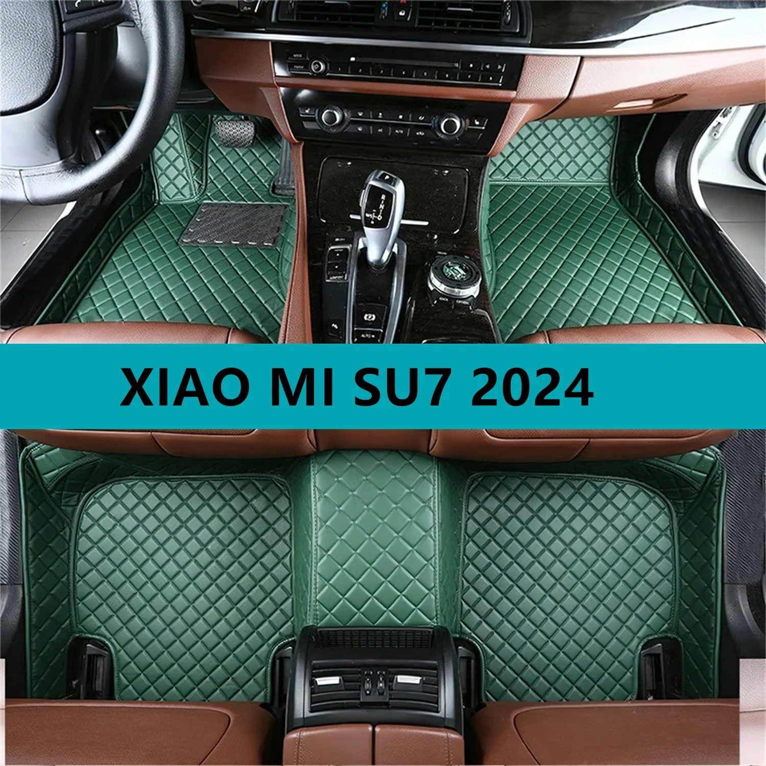 

Full Set Car Floor Mats for XIAO MI SU7 2024 Leather Floor Mats for Cars Mats Carpets Car Accessories