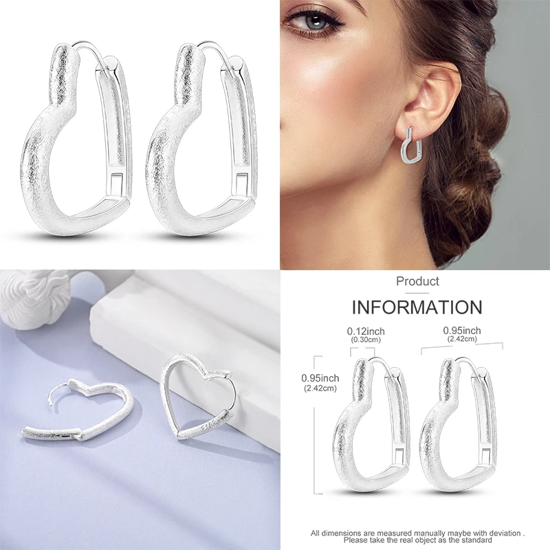 جديد 925 فضة لحظات ساخنة حلية هوب أقراط للنساء العصرية دائرة كبيرة موضة الفضة أقراط صنع المجوهرات 2025