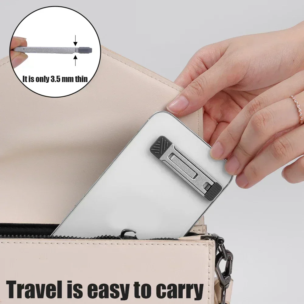 Laptop Stand Aluminum Alloy Mini Folding Holder 3 Height Adjustment Notebooks Bracket Accessories For Macbook Smart Phone image 3
