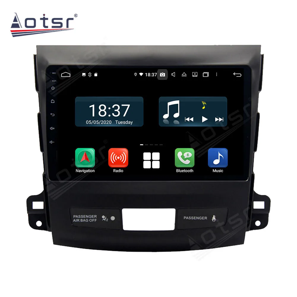 2 Din Android 12 Carplay Car Radio for Mitsubishi Outlander 2006-2012  Multimedia Video Player QLED screen GPS 5G Stereo 8 core