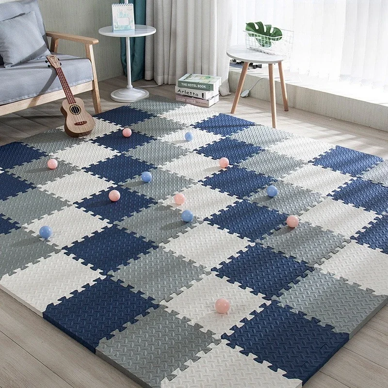 12Pcs Interlocking EVA Foam Floor Mats 30*30CM Puzzle Flooring Tiles Non-Slip Cushioned Mat Yoga Fitness Mat for Home Gym Use view 2
