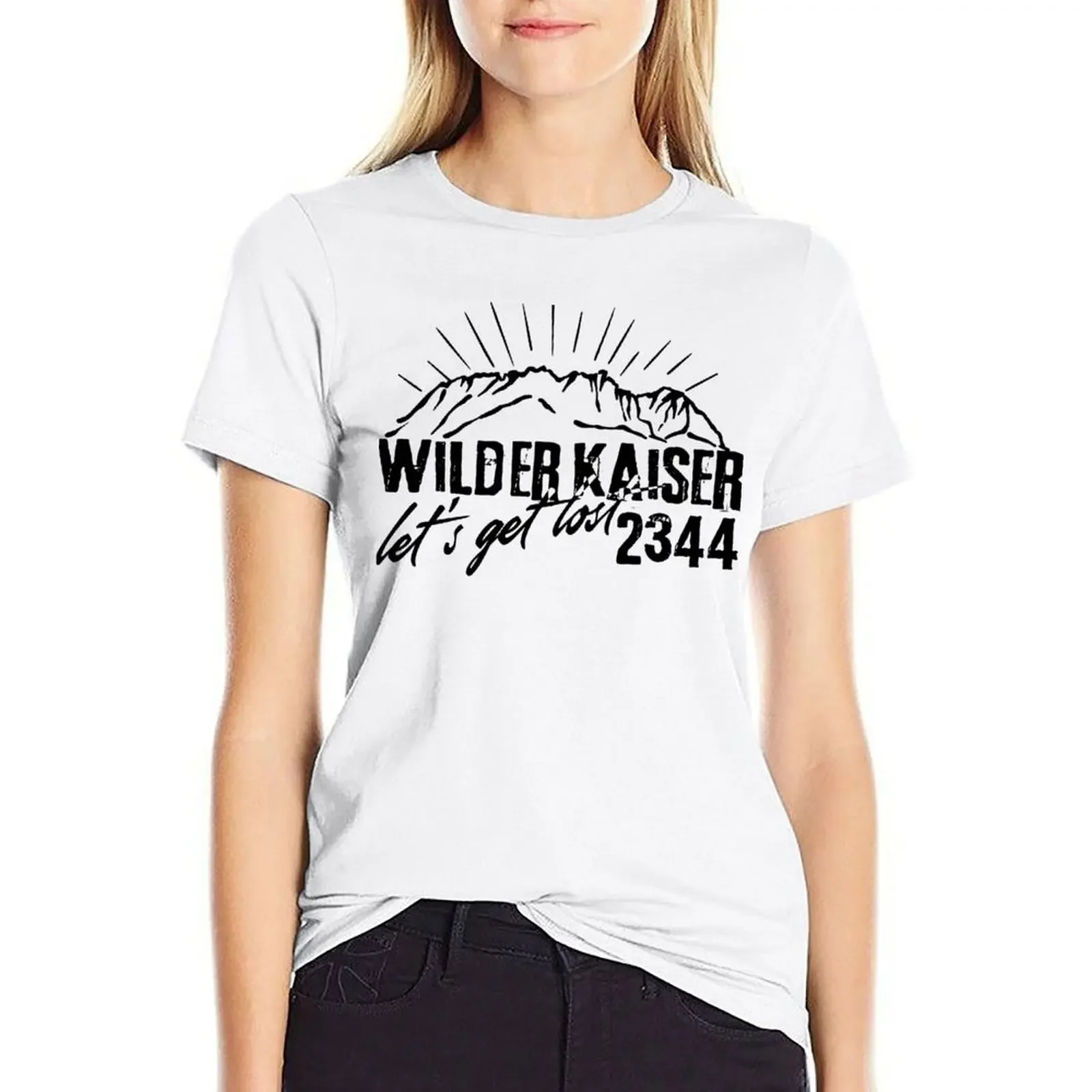 Wilder Kaiser Tirol Kitzbühel Vintage Austria T-shirt Blouse korean fashion summer top workout shirts for Women loose fit