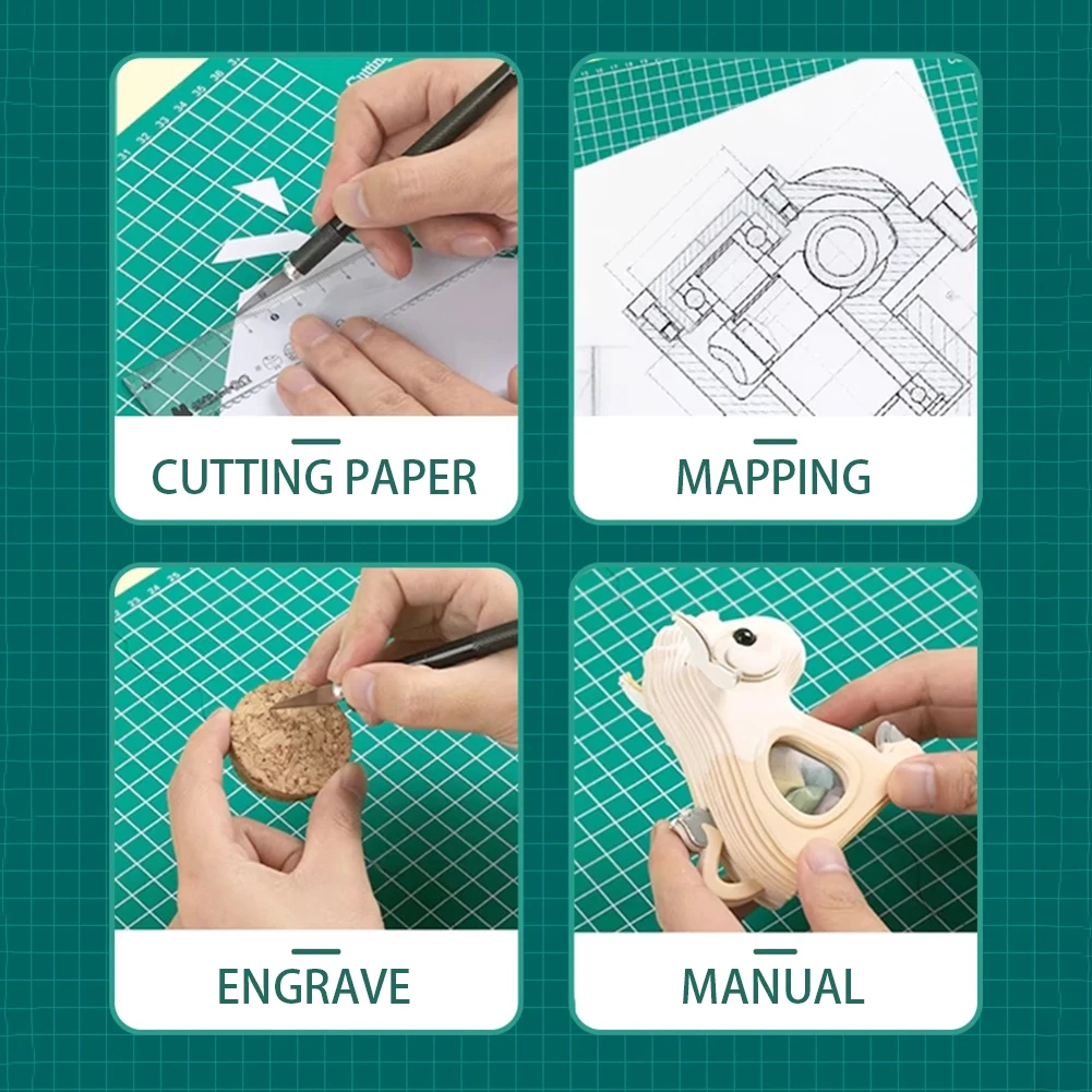 Самовосстанавливающийся коврик для резки для рукоделия Многоцелевой коврик для рукоделия для рукоделия, хоббистов, художников