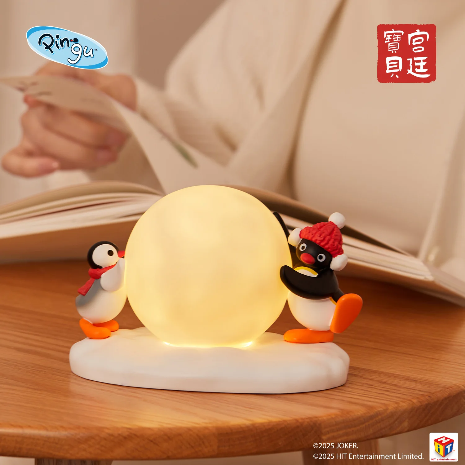 

Cartoon Pingu Penguin Snowball Night Lights Ornaments Children'S Fashion Toys New Year'S Christmas Birthday Gifts