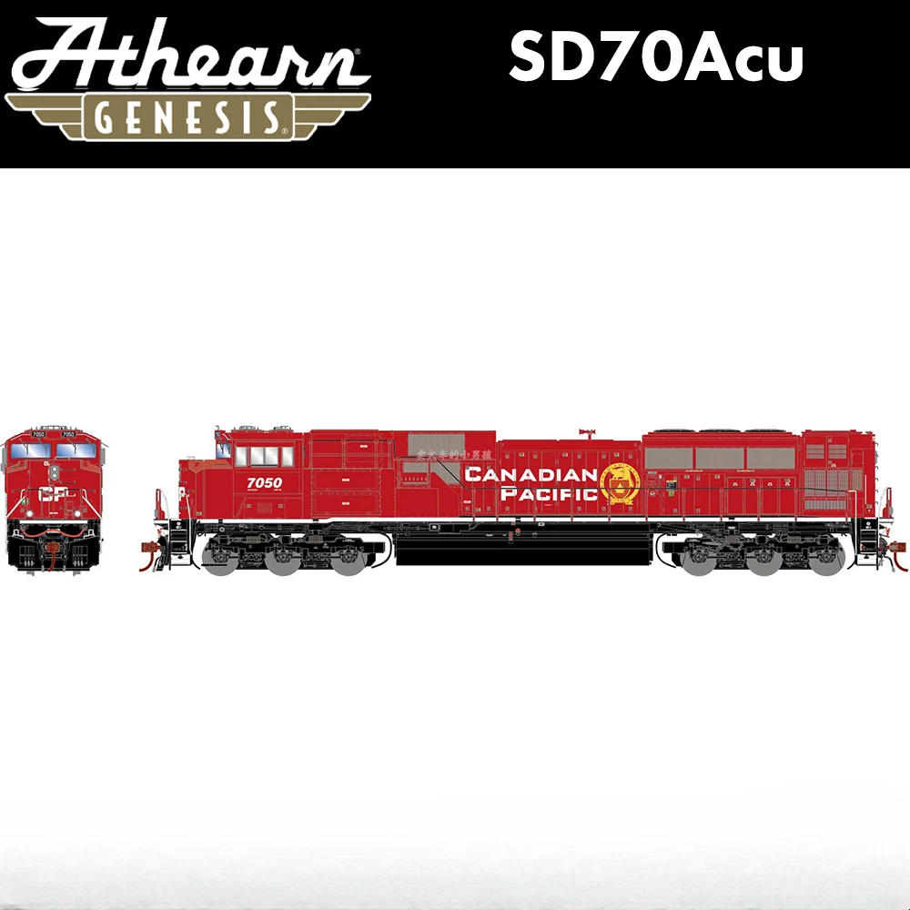 Athearn HO Scale 1/87 Train Model SD70ACU CP Classic Paint Diesel Locomotive Digital Sound Train Model Toy Gift