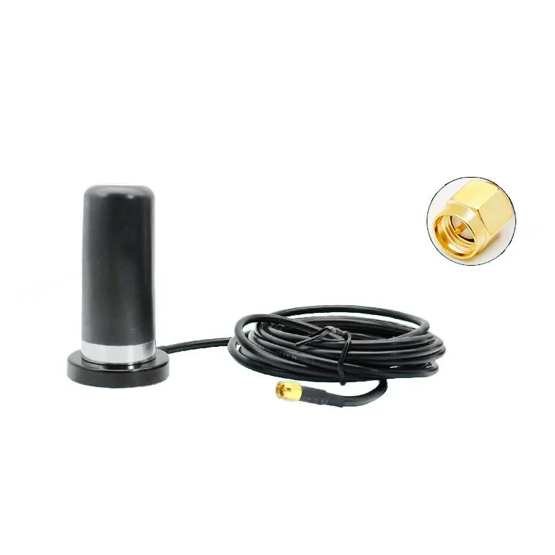 35DBI 38DBI 40DBI 800-2700MHz 4G/LTE 무 지향성 고 이득 자기 안테나 실외/차량용 3 미터 방수 안테나