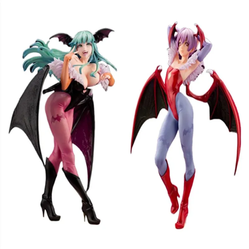 

Morrigan Aensland Anime Demon Warrior Vampireed Hunter Action Figure Toys Darkstalkers Bishoujo Collection Halloween Model Doll