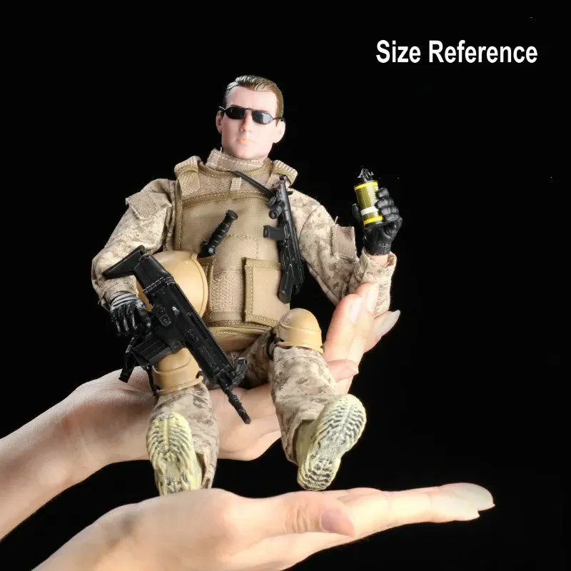 Figurka żołnierza sił specjalnych w skali 1/6 z brońą i sprzętem 30 cm Figurka wojskowa Model Zabawki wojskowe dla chłopców Prezent