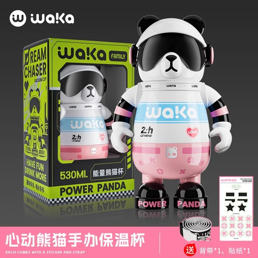 

Panda cartoon character Stainless steel thermos bottles