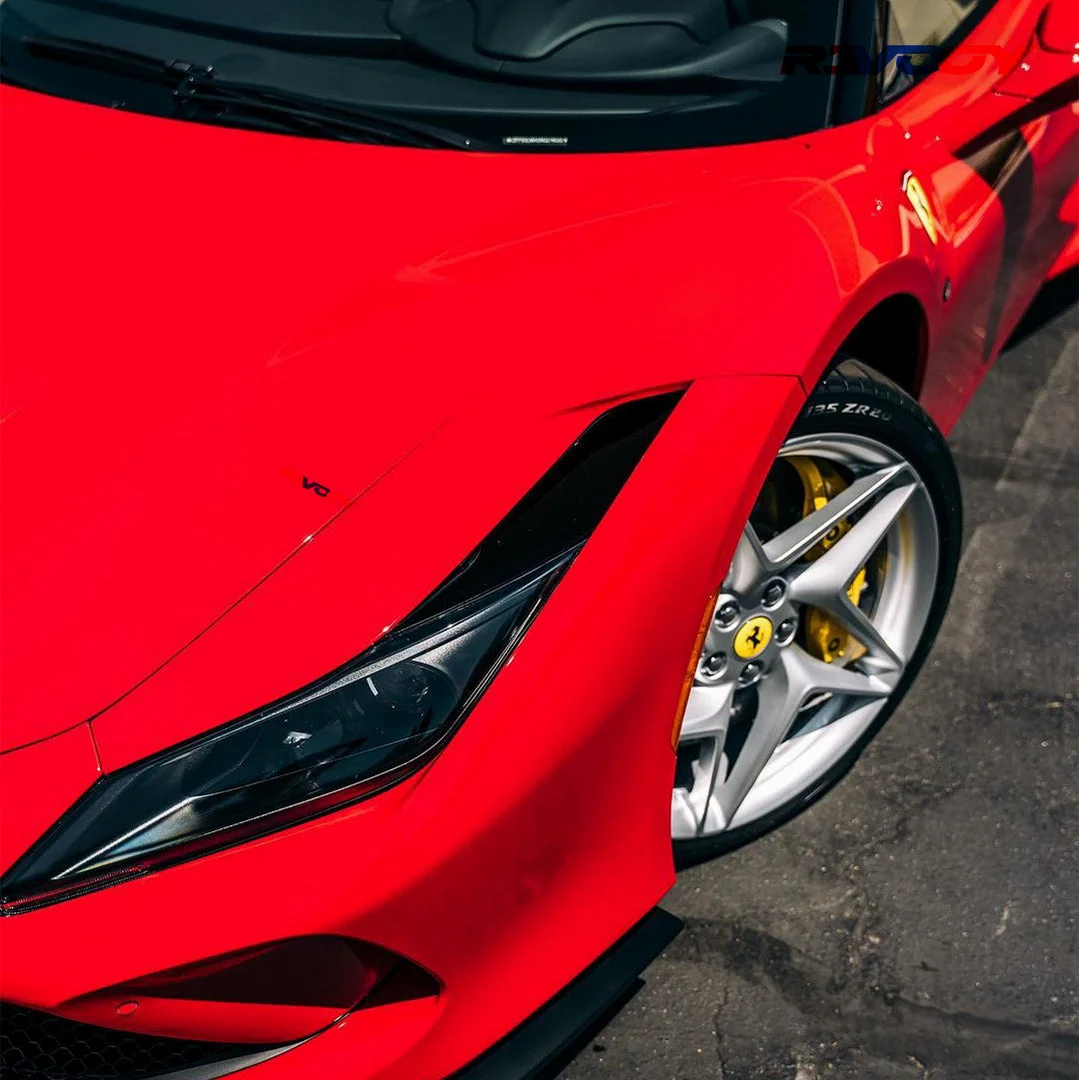 Crystal Ferrari Red PPF TPU Paint Protection Film Car Wrap Invisible Car Wrap Scratch Resistant Anti-Yellowing Hydrophobic - Image 6