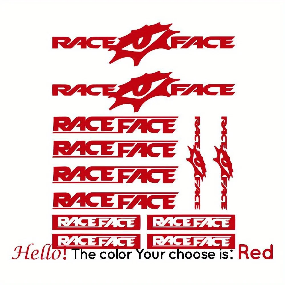 레이스 페이스 자전거 스티커 세트 방수 비닐 데칼 산악 자전거 BMX 프레임 장식 맞춤형 스타일 키트