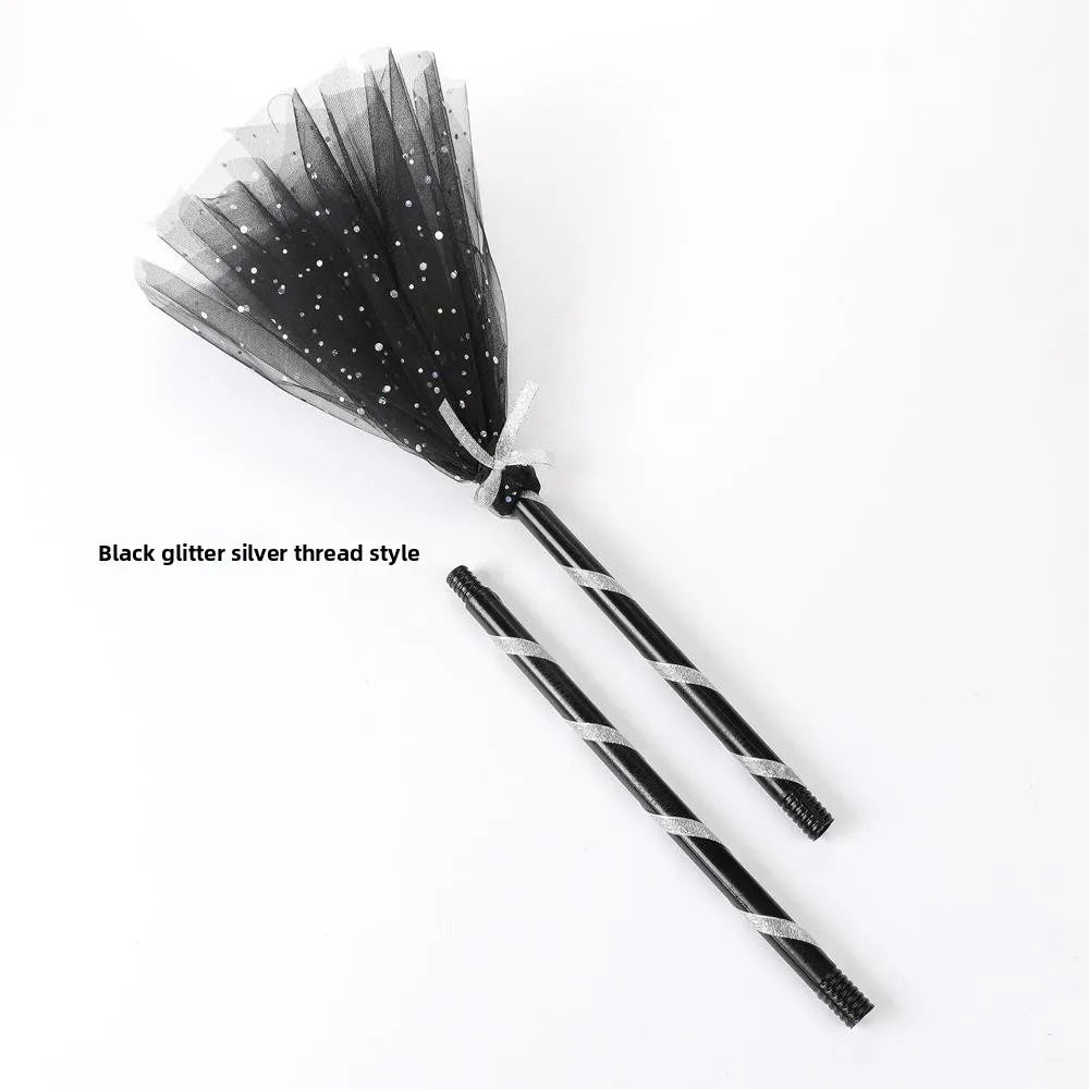 New loween Witch Brolay Par Supplies Detachable iny Children's Decoration Women's Sle Removable Sparkly Witch Broom