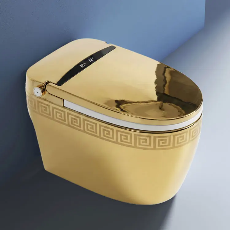 

2026 New Design Luxury Elongated Seat Heating Intelligent Toilet Bowl Ceramic Smart Sanitary Wares WC Bidet Remote Control
