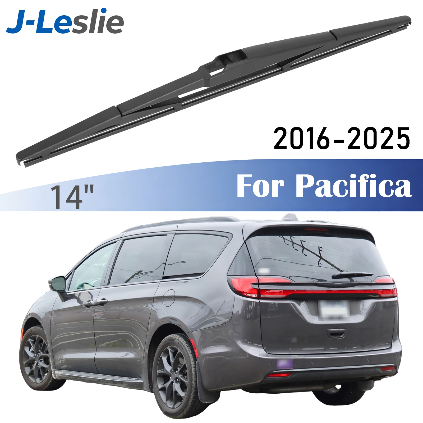 Escobilla Trasera de 14 Pulgadas para Chrysler Pacifica 2016-2025, Limpiaparabrisas, Escobillas Lluvia, Accesorios trasero parabrisas limpiaparabrisas limpia limpiador coche automóvil goma limpiar prabrisas paraprisa