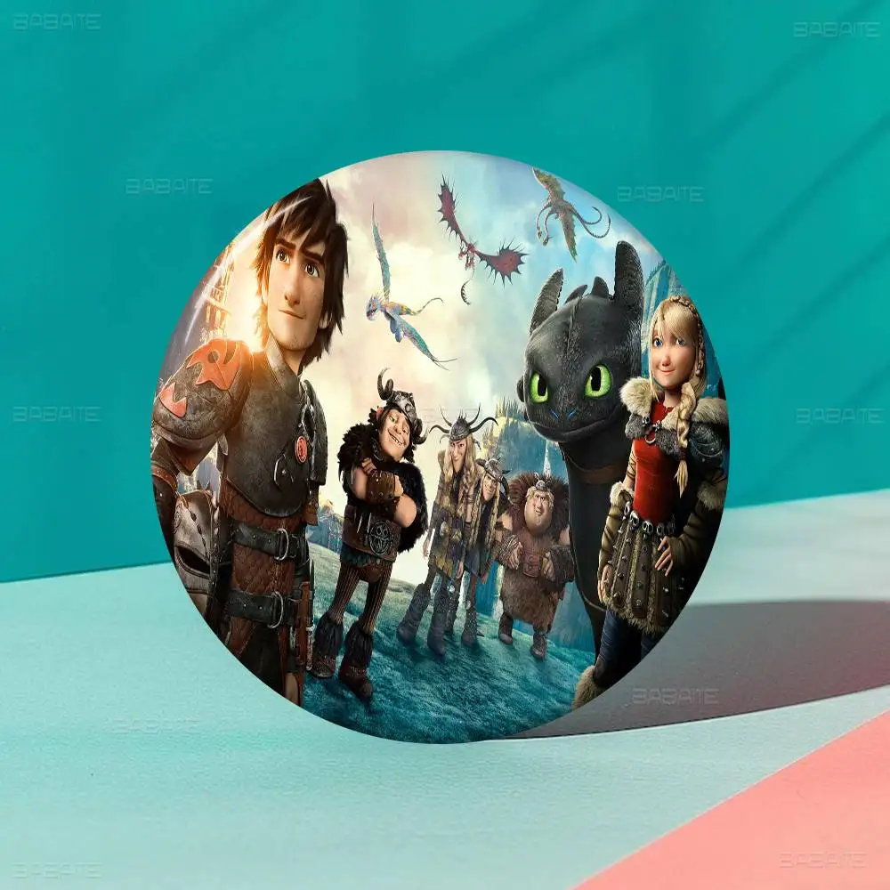 كيفية تدريب D-Dragon الخاص بك 32/44/58 مللي متر دبوس يدوي الصنع دبابيس مستديرة مضحكة لحقيبة الظهر Cothes اكسسوارات شارة قبعة الديكور #6