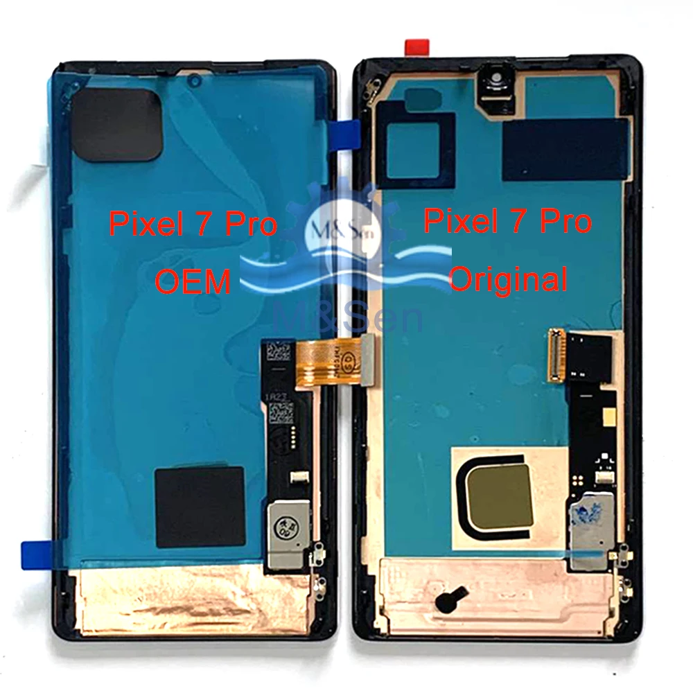 Oryginalny AMOLED 6.3 "LCD dla Google Pixel 7 Pixel7 7A ekran wyświetlacza Digitizer Panel dotykowy 6.7" dla Google Pixel 7 Pro LCD Frame