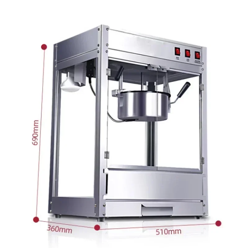 Fully Automatic Popcorn Machine, Commercial Spherical Butterfly Electric New Type of Popcorn Machine, Popcorn Popping Machine