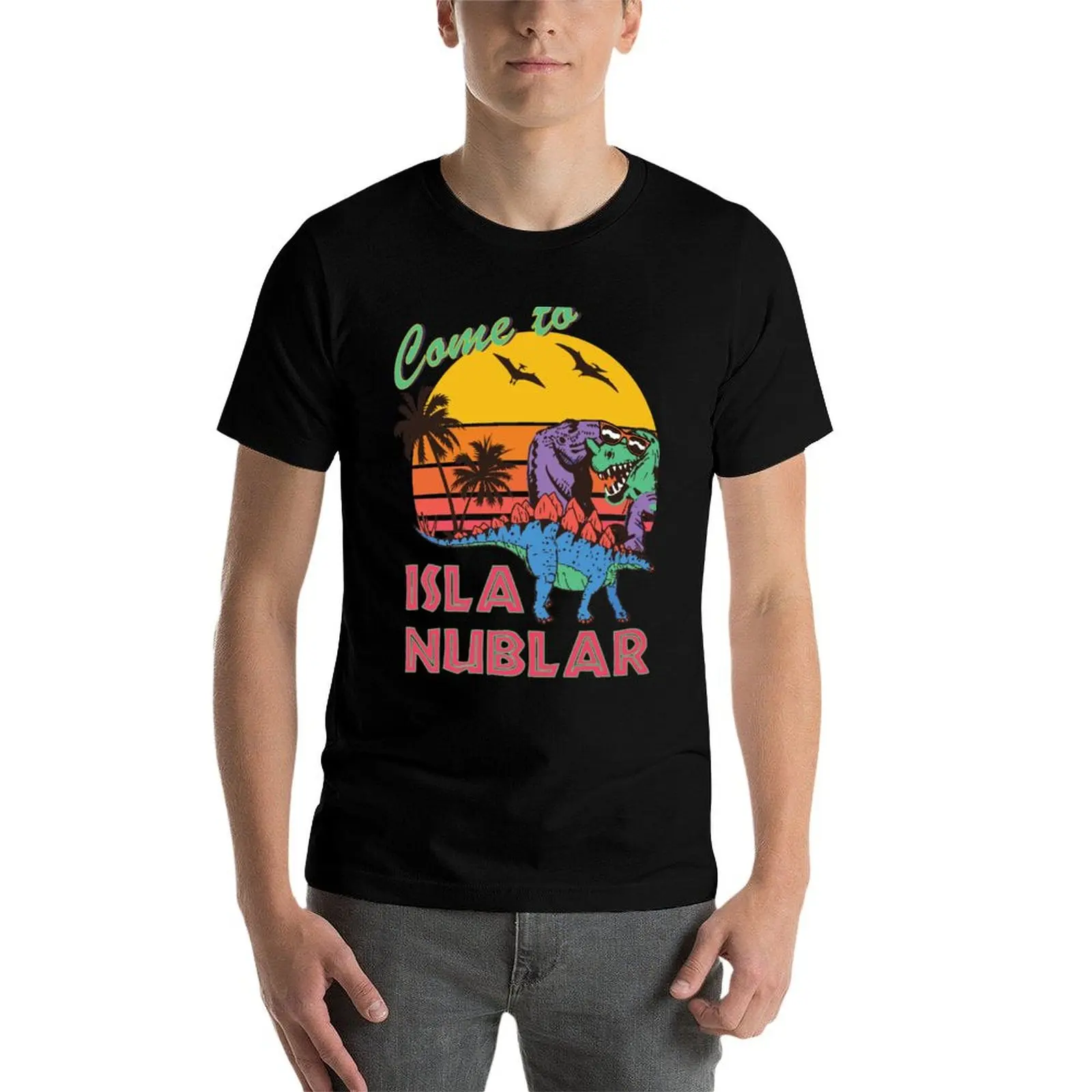 

Isla Nublar Dinosaur Sunset Funny Classic T-Shirt man t shirts for men casual man t shirt designer T-Shirt