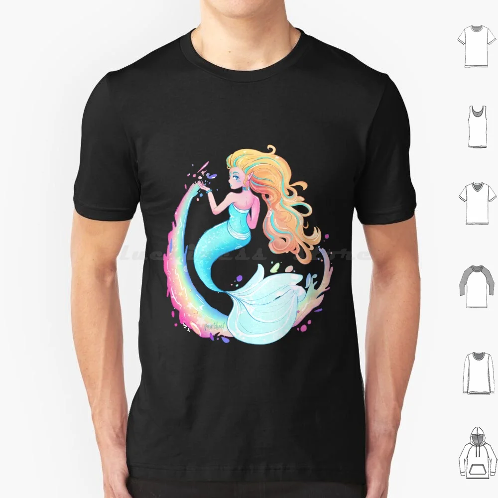 Camiseta de fuente 6xl, camiseta fresca de algodón, fuente Neopets, mascotas virtuales, nostalgia, infancia, sirena, arcoíris, Kawaii, Neopets de hadas