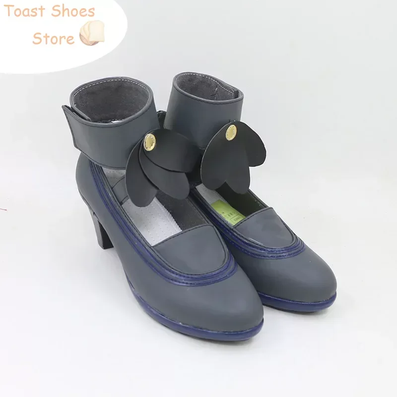 Angela Cosplay Shoes Game Library Of Ruina Cosplay Prop PU Leather Shoes Halloween Party Boots Costume Prop