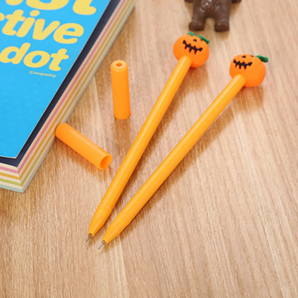 

10Pcs Halloween Pumpkin Skull Face Gel Pens Adorable Ink Pens Smooth Writing School Office Use Writing Pen Gel Pen
