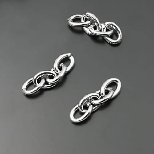 100g Full size 20MM 21.5MM Single link 7x5MM,Thickness 1.4MM Stainless Steel Color Iron Short chain Diy Jewelry Making Supplies