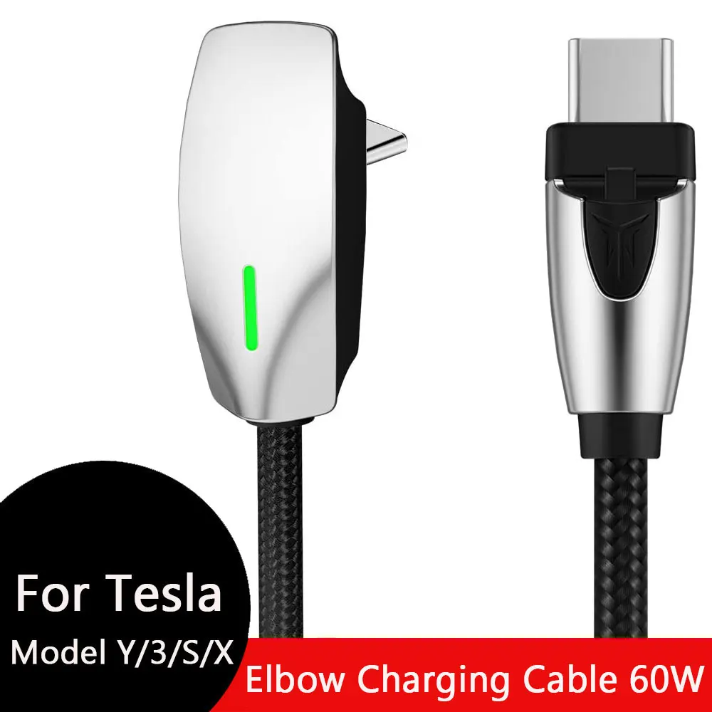 Cavo USB per Tesla Model 3 highland Car Charging PD ricarica rapida telefono cavo USB connettore a parete stile cavo dati USB modello Y