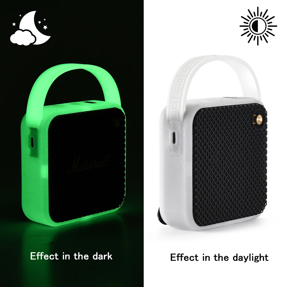 Soft Silicone Bluetooth-compatible Speaker Cover Shock Absorbing Lightweight Speaker Case Speaker Case Cover for Marshall Willen