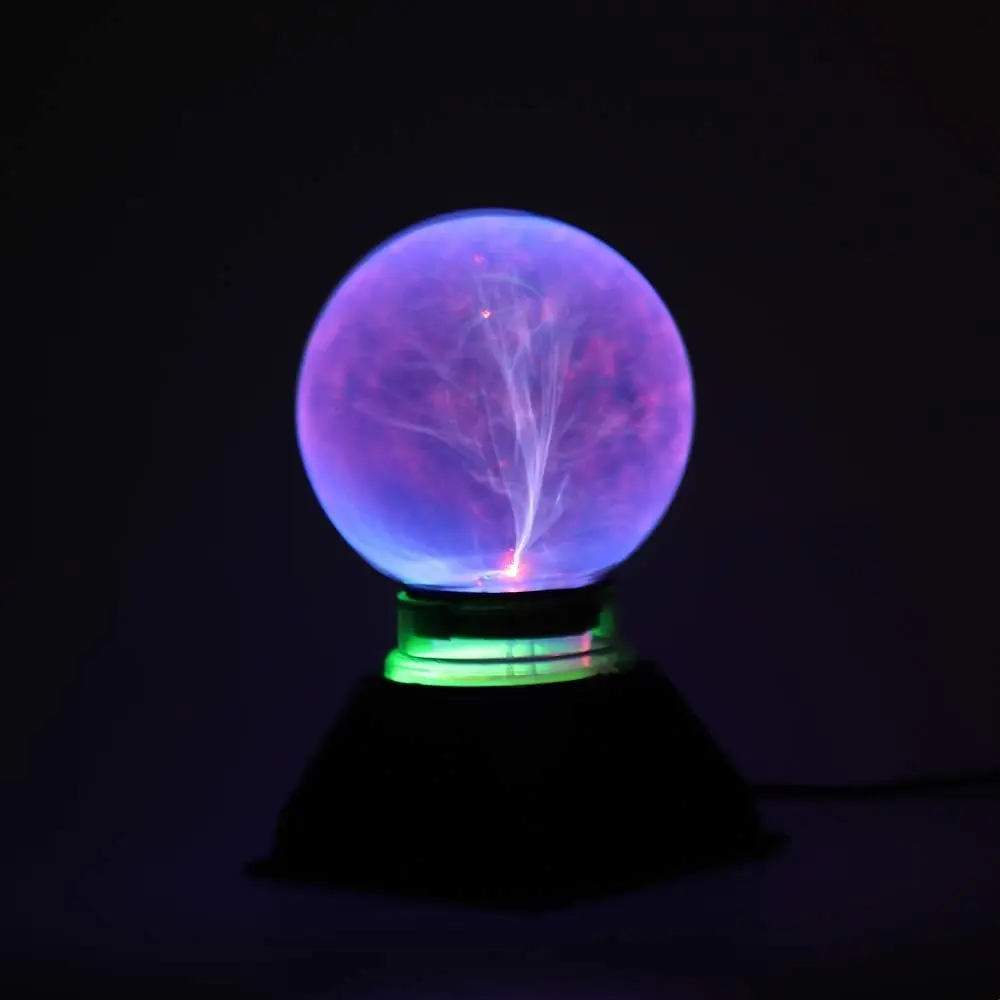 Plasma Ball Lights, 5 Inch Magic Plasma Light, Static Globe Lamp, Touch Sensitive Electrostatic Party Magic Light, Blue Light