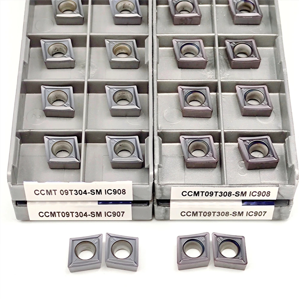 

Carbide Insert CCMT09T304 CCMT09T308 SM IC907 IC908 Hard Alloy Internal CNC Lathe CCMT 09T304 09T308 IC 907 908 Turning Tool