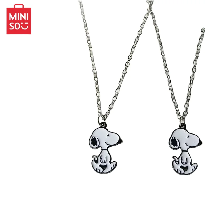 Snoopy Cartoon Creative Kawaii Necklace for Men and Women, Couple Best Friend, Parent-child Style Sweater Chain, Children's Gift