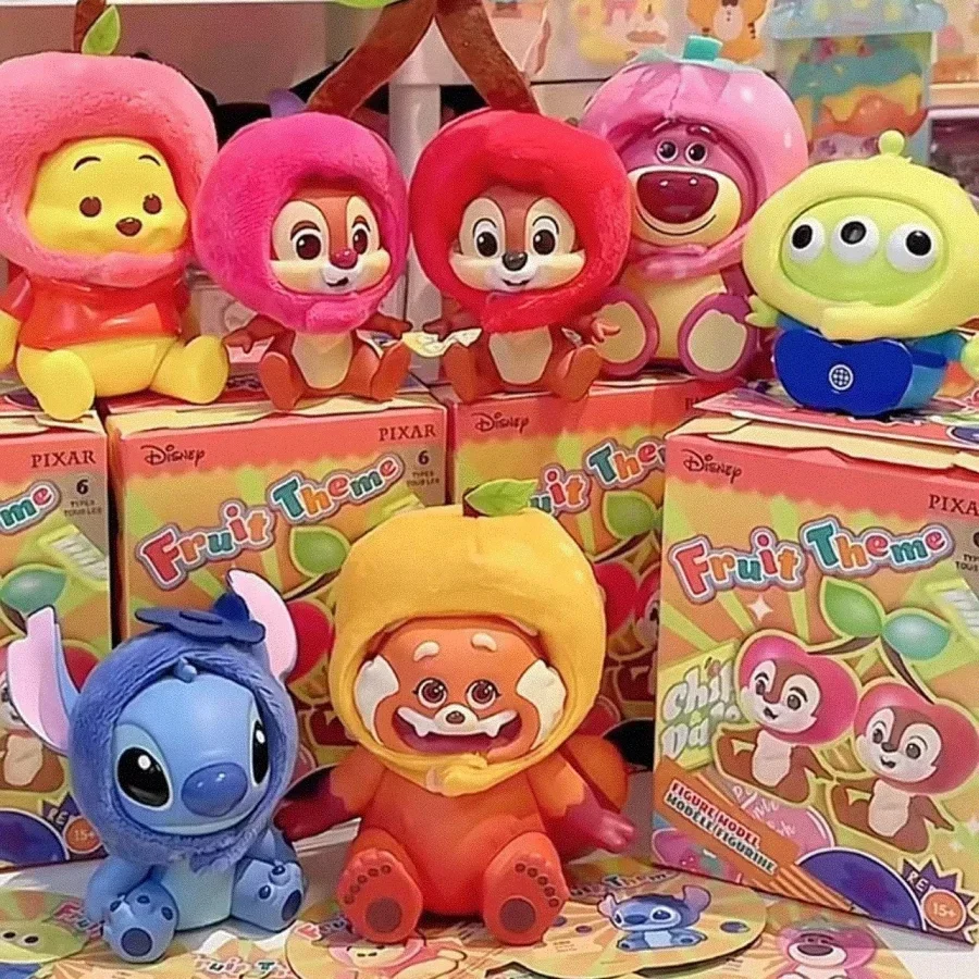 

Disney Fruit Theme Series Blind Box Cute Trendy Toy Figures Model Ornaments Animation Peripheral Mystery Box Toy Gift