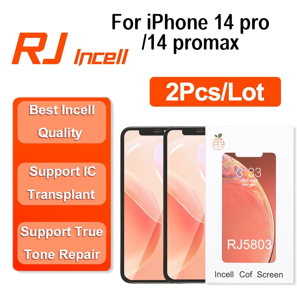 2Pcs RJ Incell LCD Display For iPhone 14 Pro max Digitizer Assembly Replacement Touch Screen Support True Tone Repair 8 sold190,714.67211,911.57Save 21,196.9-10%1000ele-citySee previewSimilar items