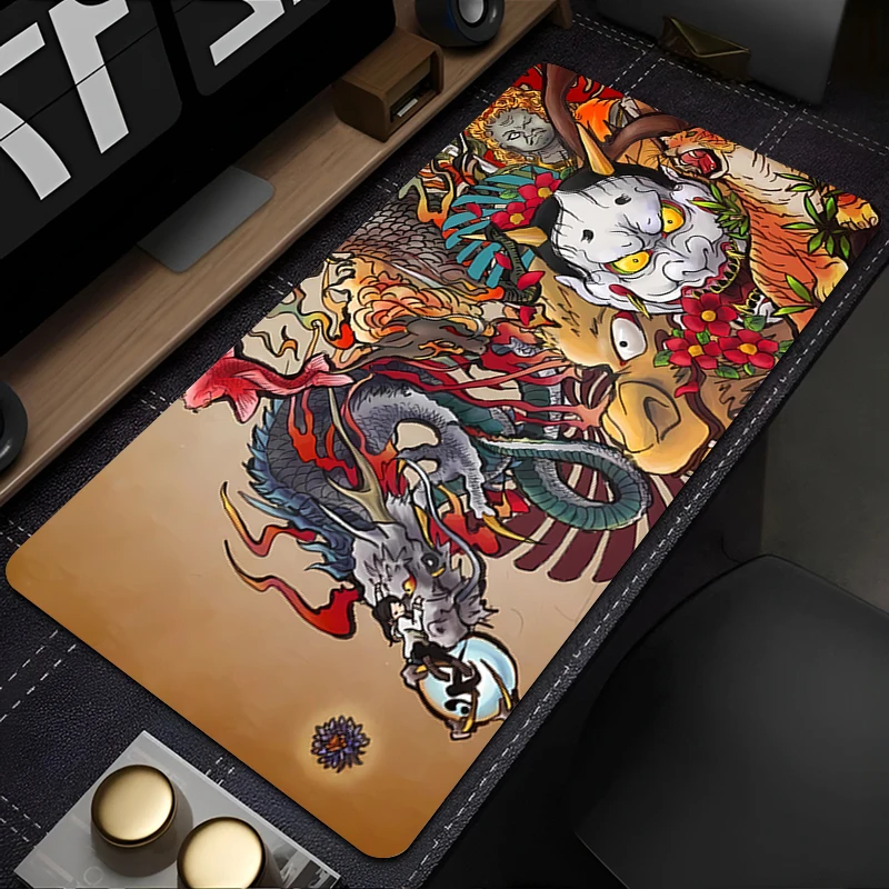 

Mousepad Rubber Mouse Pad Dragon Gaming Accessories PC Gamer Cabinet Carpets Office Personality-Filled Desk Mat Keyboard Pads