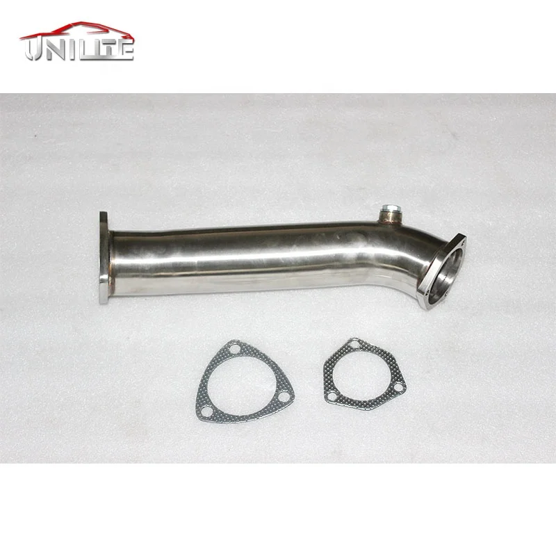 

High quality SS304 Exhaust Down Pipes for A udi A4 A6 1.8T 76mm tube