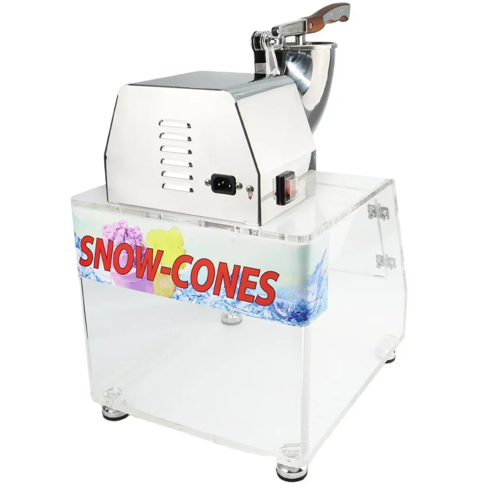 

Industrial Ice Shaver Machine Heavy Duty Ice Crusher Fine Shaved Ice for Cocktails, Snow Cones More Easy to Use Clean