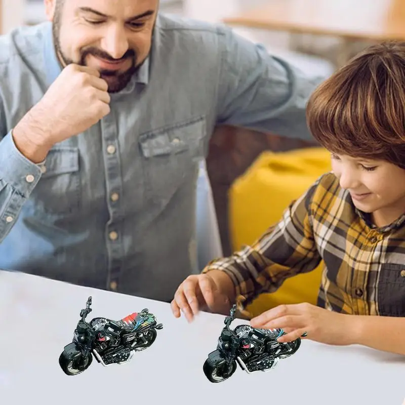 Model Motorcycle Collection Simulation Davidson Pull Back Toy Cars DieCast Mini Toy Motorcycle Street Glide Motorcycle