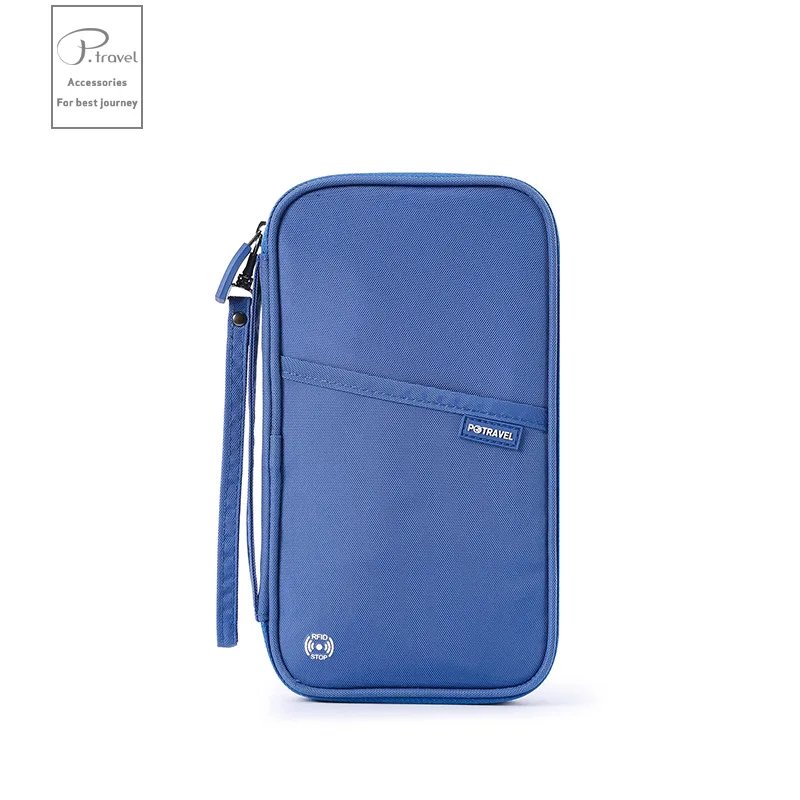 Porta pasaporte impermeable, Cartera de viaje, organizador de tarjetas de crédito grandes, accesorios, bolsa para documentos, Tarjetero con correa para el hombro, Clutc