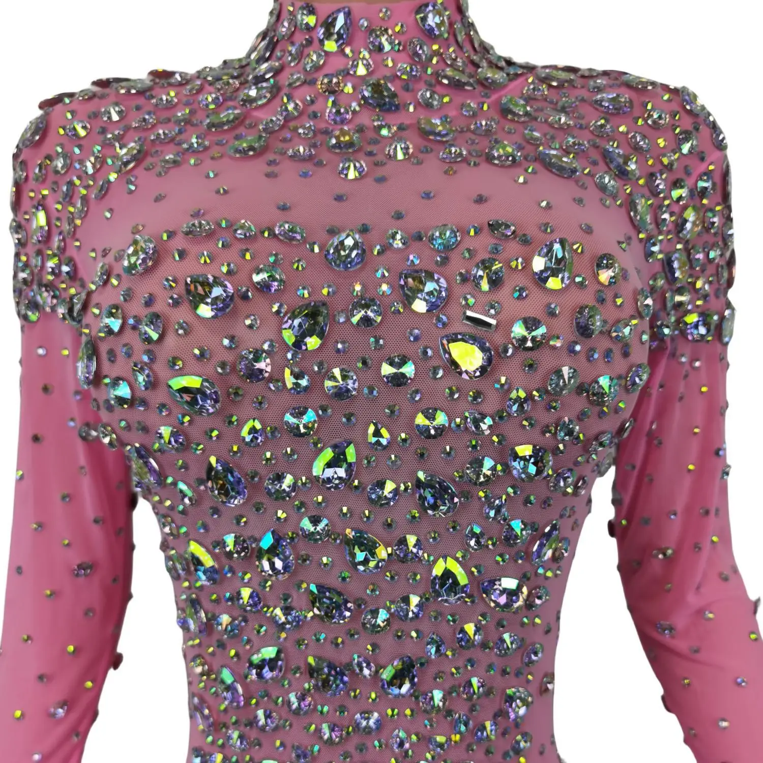 

Elegant Luxury Women Couture Sparkly Crystals Long Dress Night Party Wedding Photo Shoot Wear Festival Celebrate Outfit Cuixing