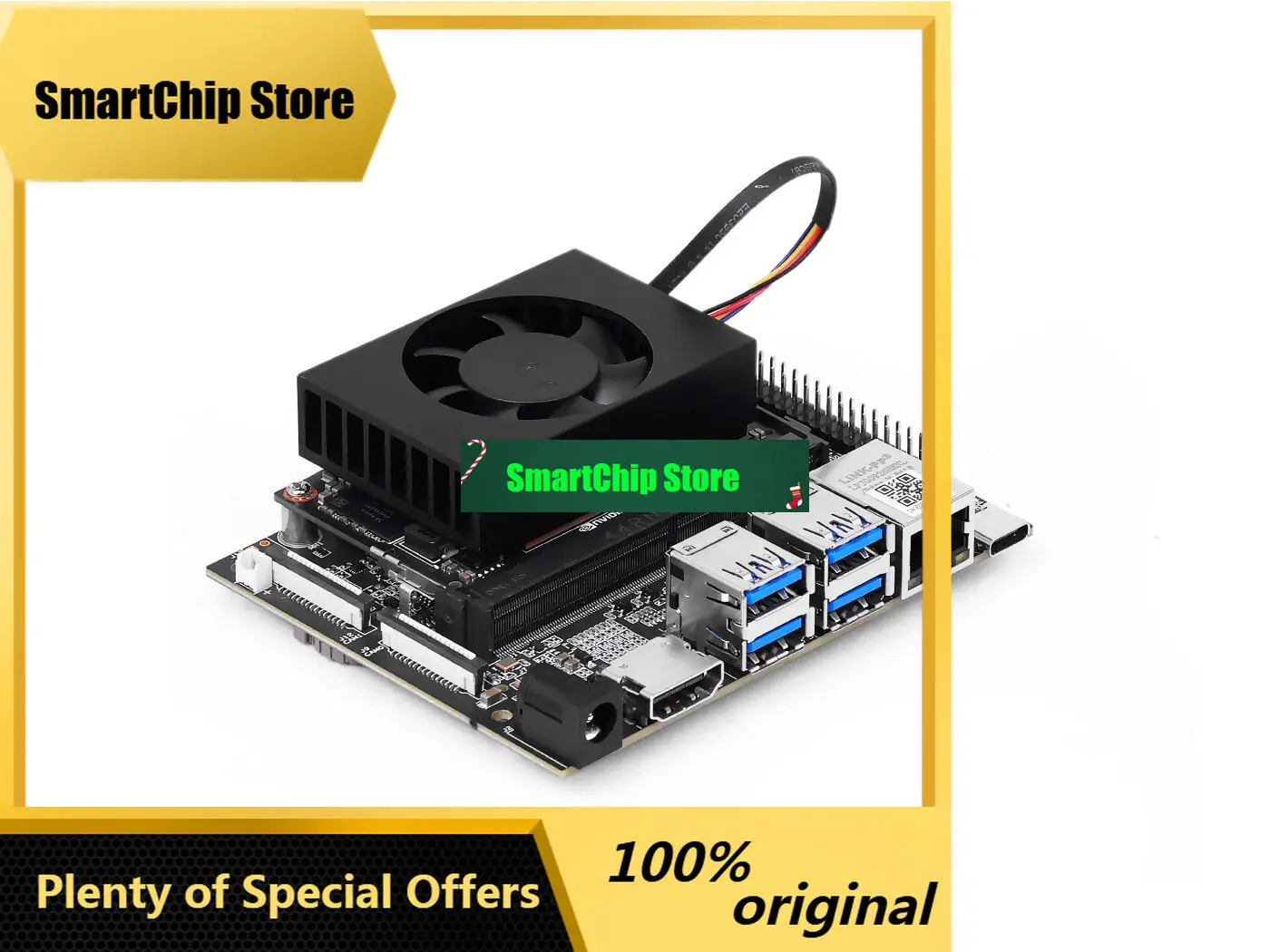 SmCpwith NVIDIA Jetson Orin Nano 8GB (Support Super Mode) ReComputer J401 Nano Bundle,Carrier Board,256GB SSD,WiFi,Antenna,Heats