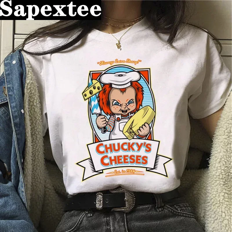 Chucky t shirt t-shirt women print harajuku couple  tumblr t-shirt tumblr