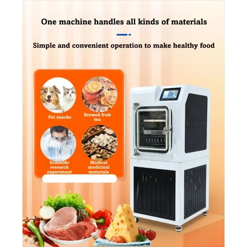 Industrial Pilot Freeze Dryer Machine Imported Compressor Electric Heating For Pharmaceutical Food Laboratory